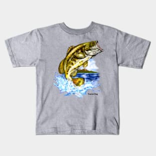 Largemouth Bass Jumping Kids T-Shirt